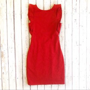 Zara Trafaluc Red Sleeveless Cocktail Dress